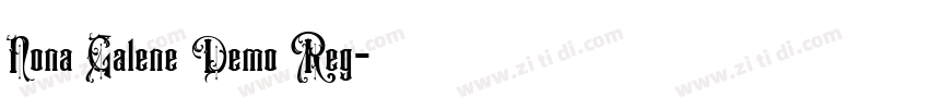 Nona Galene Demo Reg字体转换